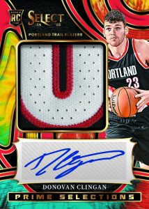 2024 25 Panini Select Basketball Autograph Relic Donovan Clingan Card – 2024-25 Panini Select Basketball