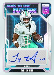 2025 Donruss Elite Football Autograph Back to the Future Tyreek Hill Card – 2025 Donruss Elite Football