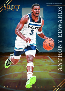 Anthony Edwards Artistic Selections Card – 2024-25 Panini Select H2 Basketball