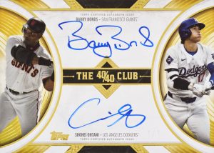 Barry Bonds Shohei Ohtani 40 40 Club Dual Auto Card – 2025 Topps Sterling Baseball