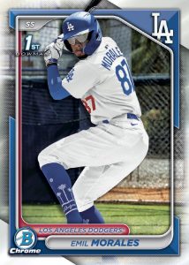 Emil Morales Prospect Chrome Card – 2024 Bowman Chrome Baseball