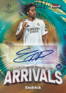 Endrick Arrivals Card – 2024-25 Topps Finest UEFA Club Competitions Soccer