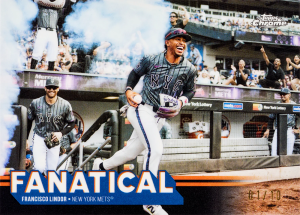 Fancisco Lindor Fanatical Black Card – 2025 Topps Chrome Baseball