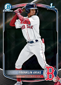 Franklin Arias Base Black Sapphire Card – 2025 Bowman Sapphire Edition Baseball