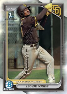 Leo De Vries Prospect Chrome Card – 2024 Bowman Chrome Baseball