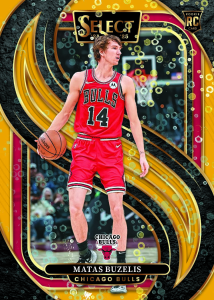 Matas Buzelis Gold Base Card – 2024-25 Panini Select H2 Basketball