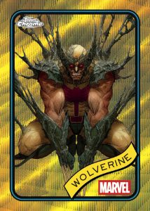 Wolverine Gold Wave Refractor Card – 2025 Topps Marvel Comics Chrome