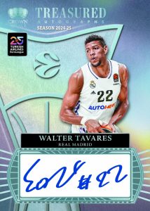 2024 25 Panini Crown Royale Turkish Airlines EuroLeague Trading Card Box Autograph Walter Tavares Card – 2024-25 Panini Crown Royale Turkish Airlines EuroLeague Trading Card Box