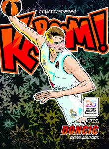 2024 25 Panini Crown Royale Turkish Airlines EuroLeague Trading Card Box Insert Kaboom Luka Doncic Card – 2024-25 Panini Crown Royale Turkish Airlines EuroLeague Trading Card Box