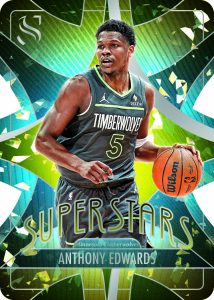 2024 25 Silhouette Basketball Insert Superstars Anthony Edwards Card –