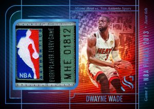 2024 25 Silhouette Basketball Relic Finals Memories Dwayne Wade Card –