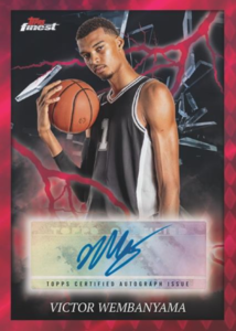 2024 25 Topps Finest Basketball Autograph Victor Wembanyama Card – 2024-25 Topps Finest Basketball