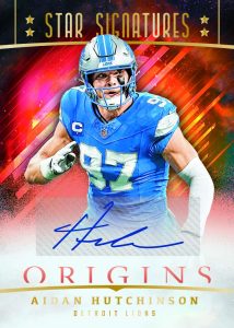 2025 Panini Origins NFL Trading Card Box Autograph Aidan Hutchinson Card – 2025 Panini Origins NFL Trading Card Box
