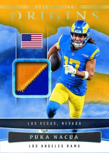 2025 Panini Origins NFL Trading Card Box Relic Puka Nacua Card – 2025 Panini Origins NFL Trading Card Box