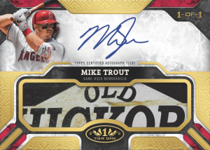Mike Trout Limited Lumber Card – 2025 Topps Tier One Baseball