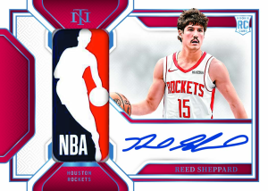 Reed Sheppard Logoman Rookie Patch Autograph Card – 2024-25 National Treasures Basketball