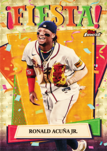Ronald Acuna Jr Fiesta Superfractor Card – 2025 Topps Finest Baseball