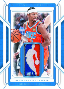 Shai Gilgeous Alexanders Logoman Relic Card – 2024-25 National Treasures Basketball