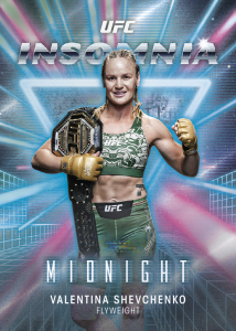 Valentina Shevchenko Insomnia Insert Card – 2025 Topps Midnight UFC