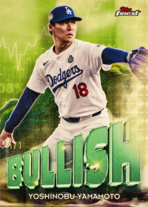 Yoshinobu Yamamoto Bullish Superfractor Card – 2025 Topps Finest Baseball
