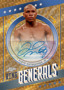 2024 Topps Chrome Boxing Autograph Ring Generals Floyd Mayweather Jr Card –