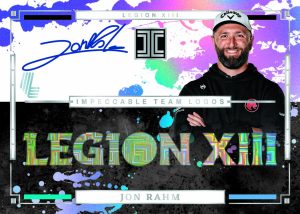 Jon Rahm Impeccable Team Logos Signatures - 2025 Panini Impeccable LIV Golf