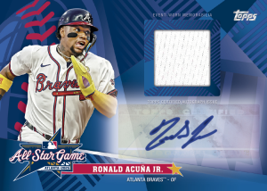 Ronald Acuna All Star Relic Autograph Card –