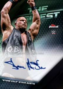 Stone Cold Finest Autographs Black Refractor Card –