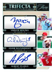 Yadler Molina Adam Wainwright Albert Pujols Card –