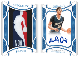 anthony davis specialty patch booklet autographs platinum Card –