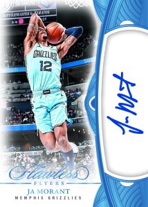 ja morant flawless flyers autogrpah blue Card –