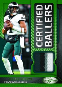 jalen hurts certified ballers mirror green Card –