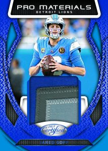 jared goff pro materials blue Card –