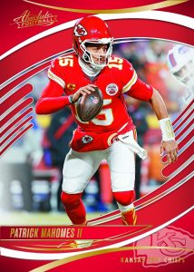 patrick mahomes base spectrum red Card –