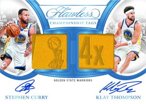 stephen curry klay thompson dual championship tag autogrpahs platinum Card –