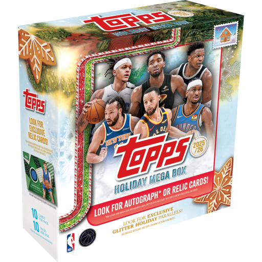 2025 26 Topps Holiday Basketball Mega Box Card –