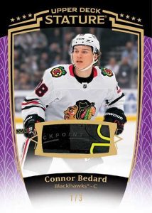 Connor Bedard Stick Relic Card – 2024-25 Upper Deck Stature Hockey