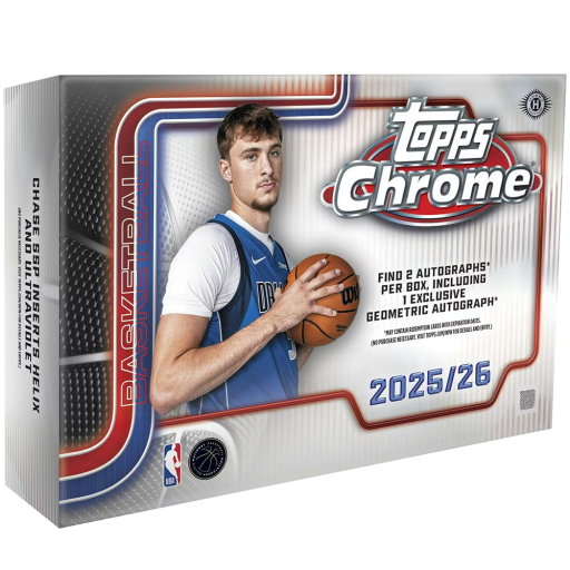 2025 26 Topps Chrome Basketball Breaker Delight Box Card –