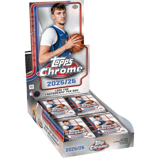 2025 26 Topps Chrome Basketball Hobby Box Card –