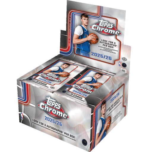 2025 26 Topps Chrome Basketball Jumbo Box Card –