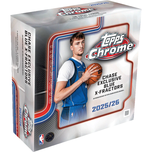 2025 26 Topps Chrome Basketball Mega Box Card –