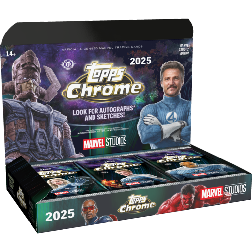 2025 Topps Chrome Marvel Studios Hobby Box Card –