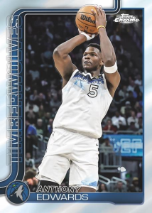 Anthony Edwards Base - 2025-26 Topps Chrome Basketball