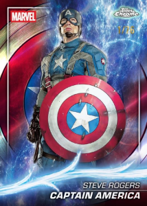 Captain America Base - 2025 Topps Chrome Marvel Studios