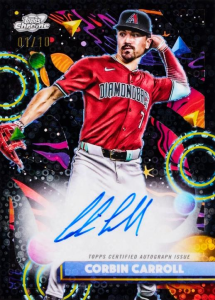 Corbin Carrol Autograph - 2025 Topps Cosmic Chrome Baseball
