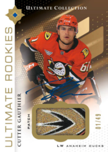 Cutter Gauthier Ultimate Rookies Patch Card – 2024-25 Upper Deck Ultimate Collection Hockey