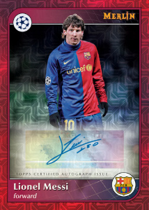 Lionel Messi Red Autograph Red Card –