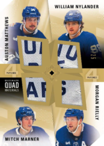 Maple Leafs Ultimate Quad Patch Card – 2024-25 Upper Deck Ultimate Collection Hockey