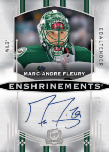 Marc Andre Fleury Enshrinements Auto Card – 2024-25 Upper Deck The Cup Hockey