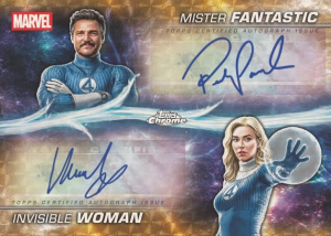 Mister Fantastic Invisible Woman Dual Autograph - 2025 Topps Chrome Marvel Studios